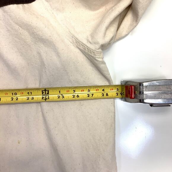 Vintage Dion of Texas Mens XXL Canvas Long Western Duster Jacket Beige Brown USA - Picture 5 of 7